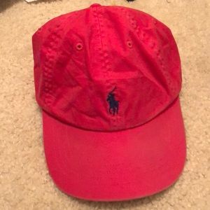 Red polo hat